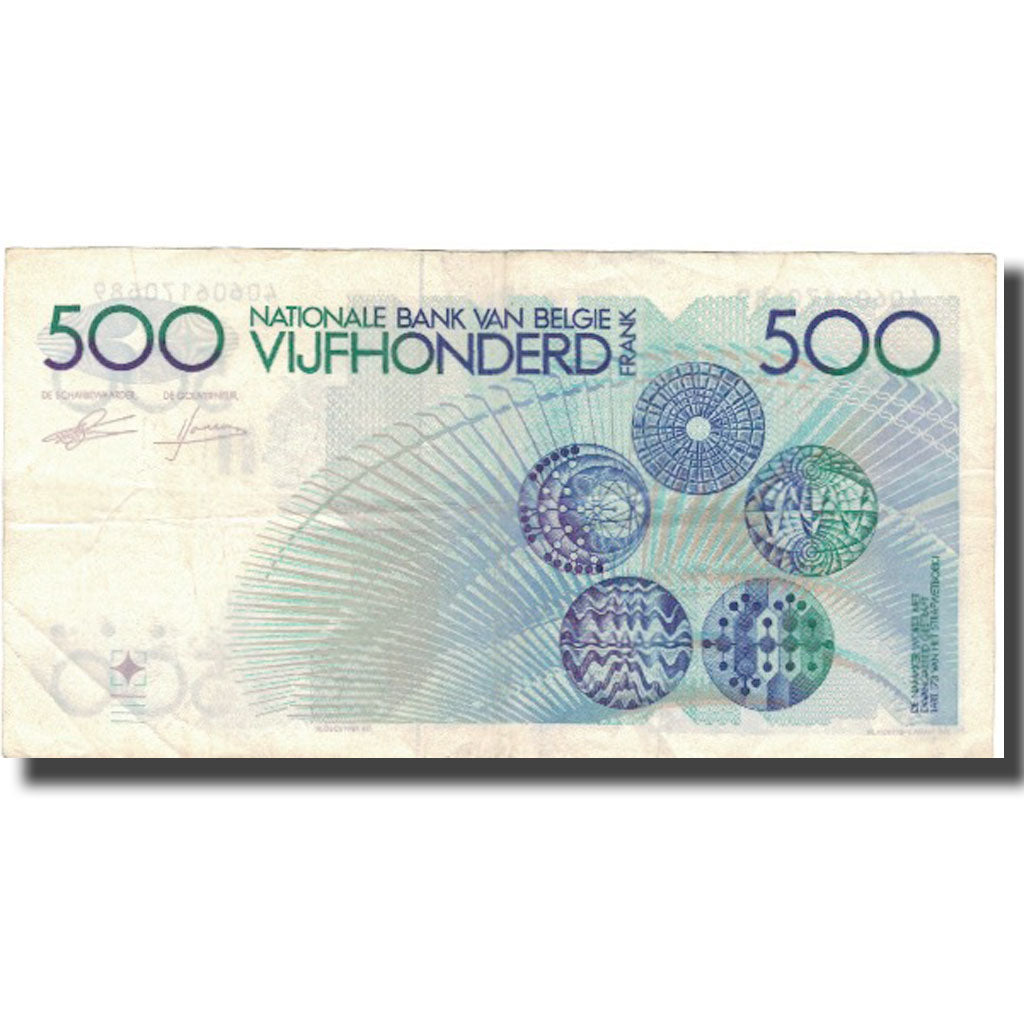 Banknote, Belgium, 500 Francs, KM:143a, EF(40-45)