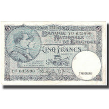 Banknote, Belgium, 5 Francs, 1938, 1938-04-13, KM:108a, AU(50-53)