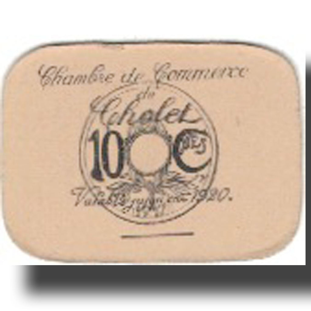 France, CHOLET, 10 Centimes, 1920, UNC(63)