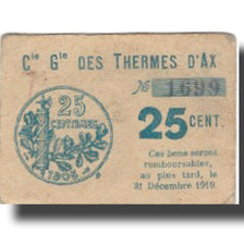 France, AX LES THERMES, 25 Centimes, 1903, VF(30-35)