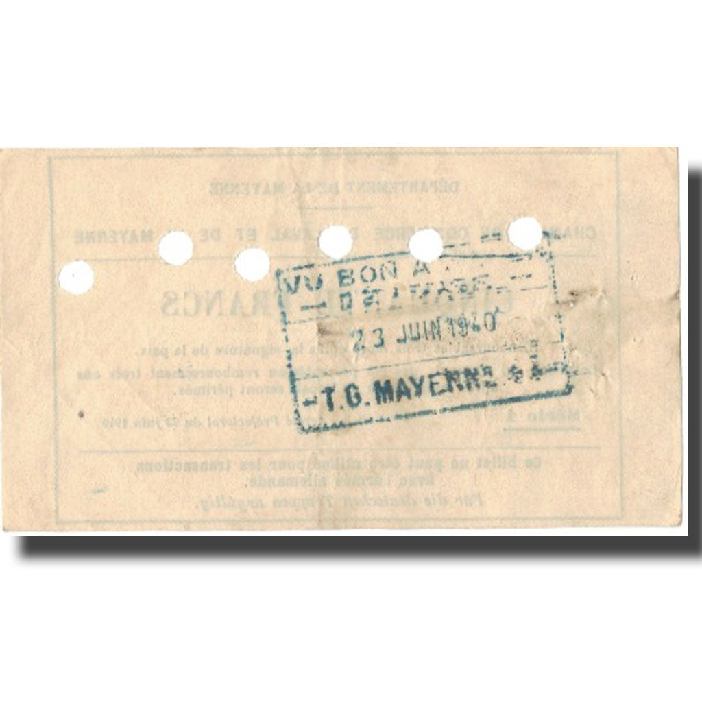 France, Laval, 50 Francs, 1940, EF(40-45)