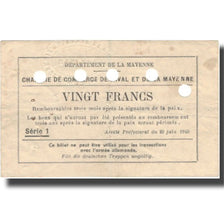 Francia, Laval, 20 Francs, 1940, BB