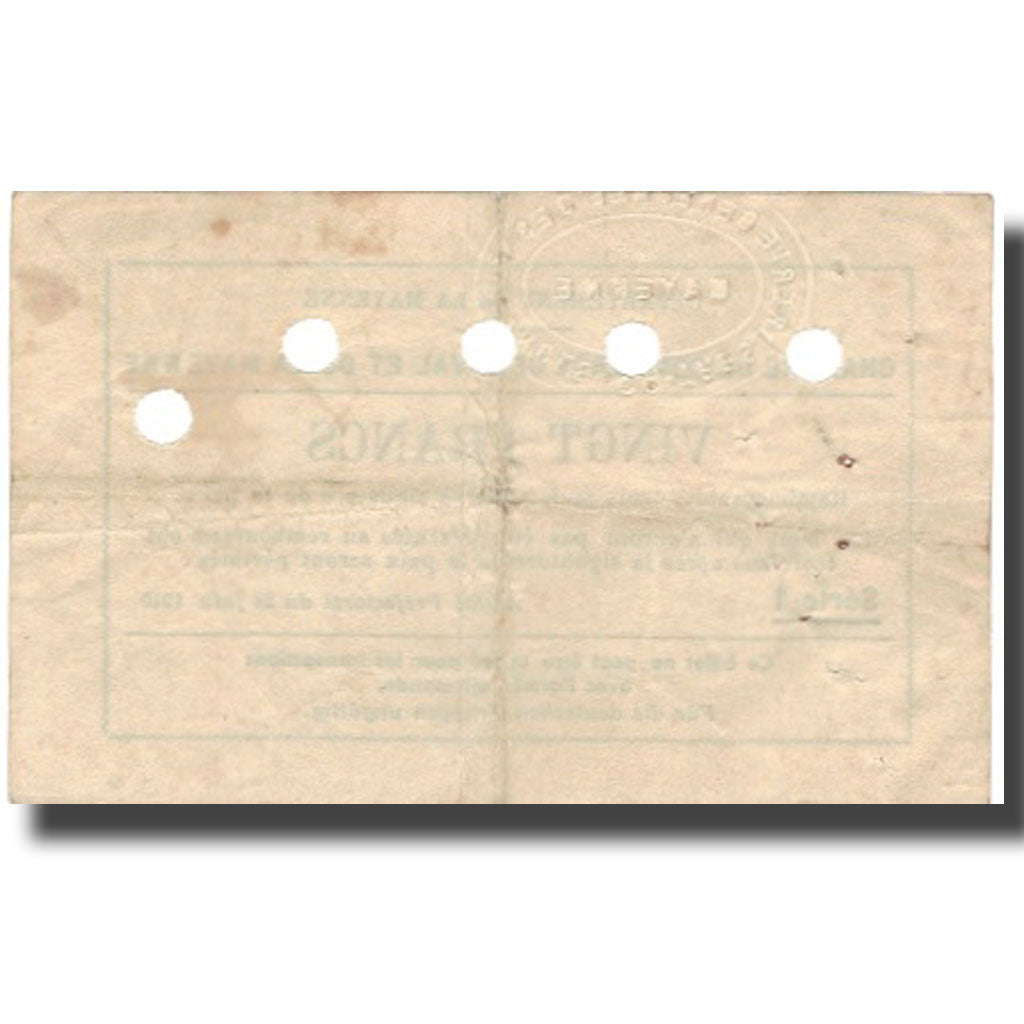 Francia, Laval, 20 Francs, 1940, BB