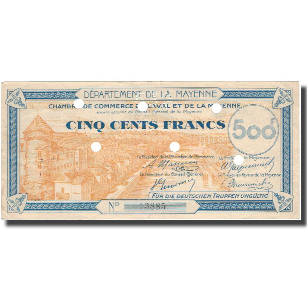 France, Laval, 500 Francs, AU(50-53)