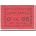Billete, Algeria, 5 Centimes, valeur faciale, SC