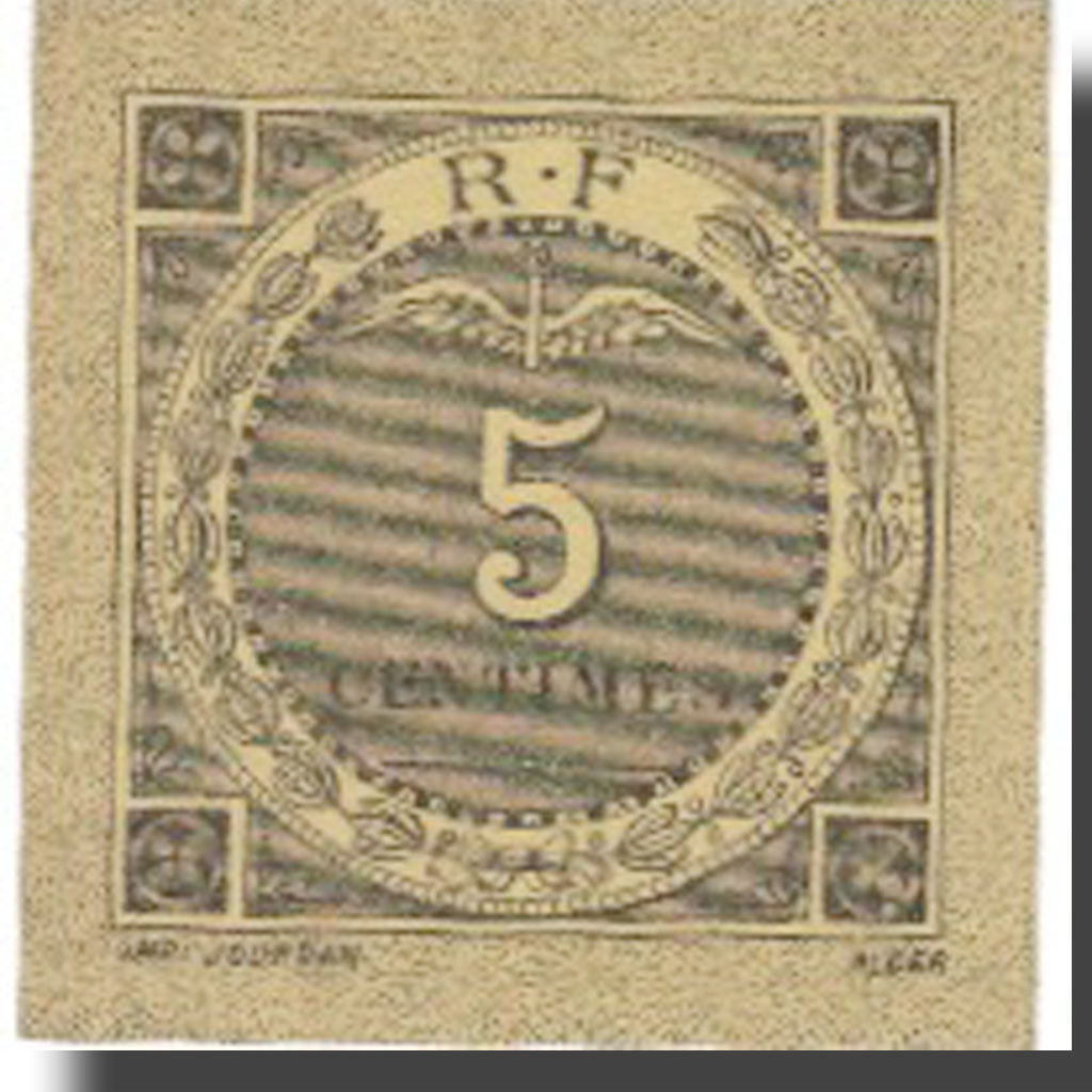 Banconote, Algeria, 5 Centimes, Blason, 1916, 1916, SPL-