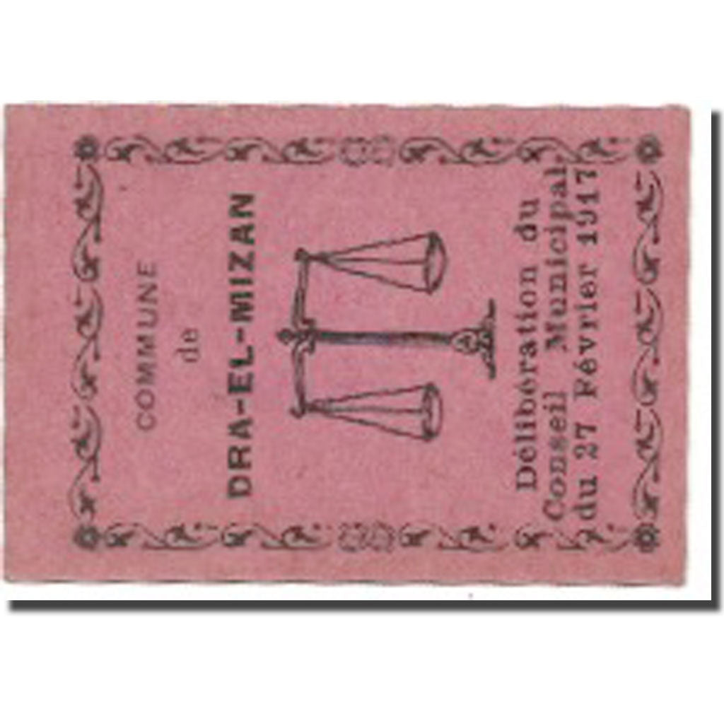 Banknot, Algieria, 10 Centimes, N.D, 1917, 1917-02-27, UNC(60-62)