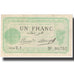 Billet, Algeria, 1 Franc, Chambre de Commerce, 1914, 1914-09-03, SPL+
