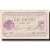 Geldschein, Algeria, 1 Franc, Chambre de Commerce, 1914, 1914-09-03, UNZ-