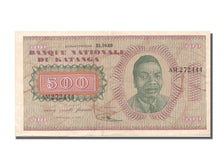 Katanga, 500 Francs, 1960, KM #9a, 1960-10-31, EF(40-45), AM.272444