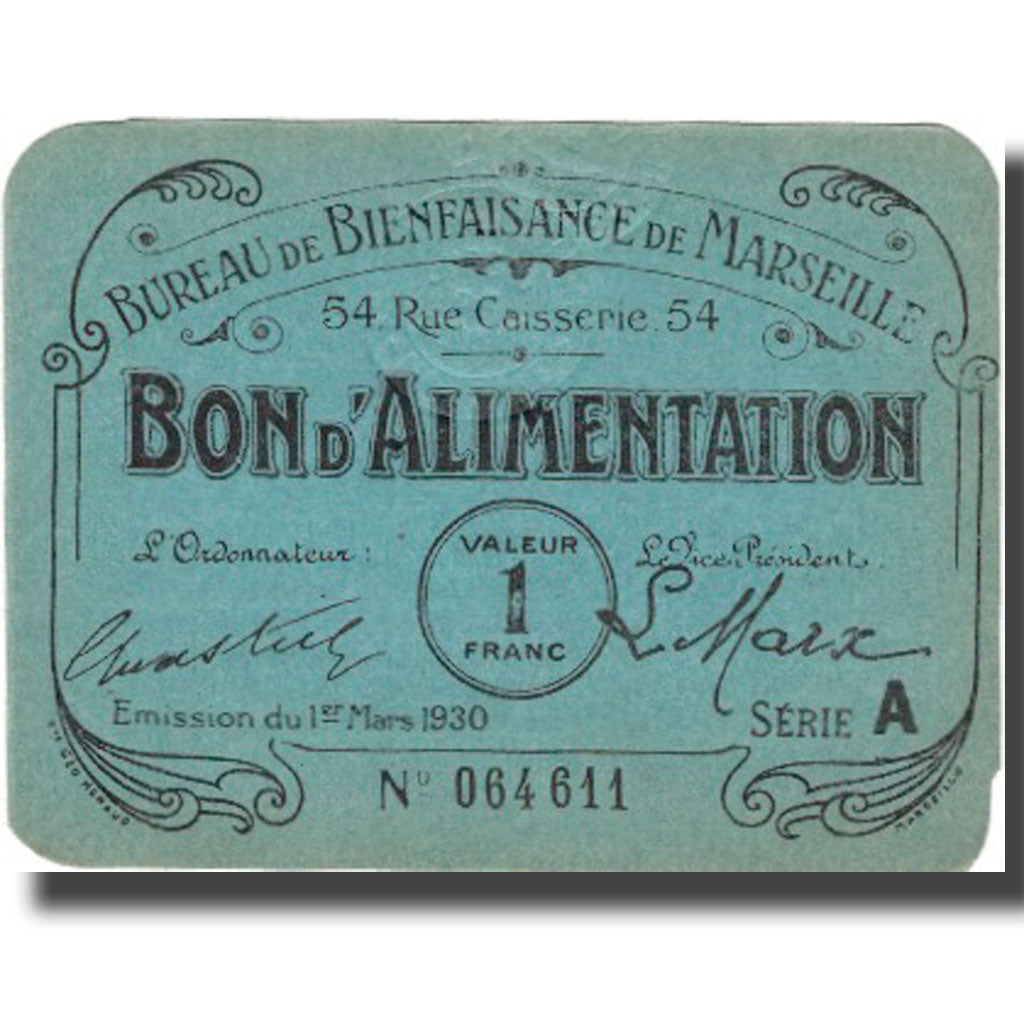 France, Marseille, 1 Franc, 1930, AU(50-53)