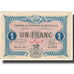 Banknote, Algeria, 1 Franc, Chambre de Commerce, 1916, 1916-11-07, UNC(63)