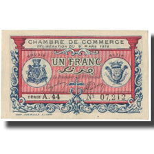 Billet, Algeria, 1 Franc, Chambre de Commerce, 1918, 1918-03-09, SUP