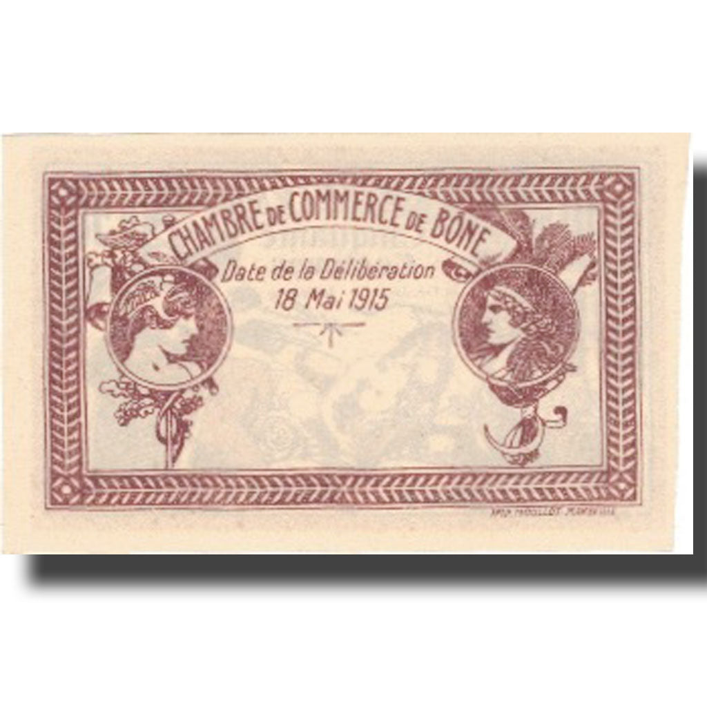 Frankrijk, BÔNE, 50 Centimes, 1915, SUP