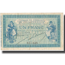 Banknote, Algeria, 1 Franc, Chambre de Commerce, 1914, 1914-11-10, EF(40-45)
