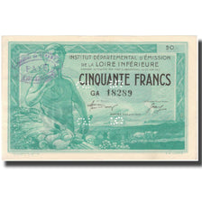 France, Nantes, 50 Francs, 1940, AU(55-58)
