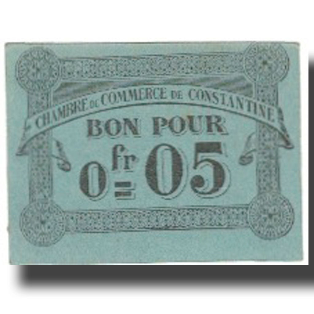 Banknot, Algieria, 5 Centimes, Chambre de Commerce, 1915, 1915-10-12, UNC(60-62)