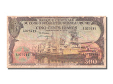 Belgian Congo, 500 Francs, 1957, KM #34, 1957-10-01, VF(30-35), A.375747