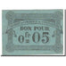 Banknot, Algieria, 5 Centimes, Chambre de Commerce, 1915, 1915-10-12, UNC(60-62)