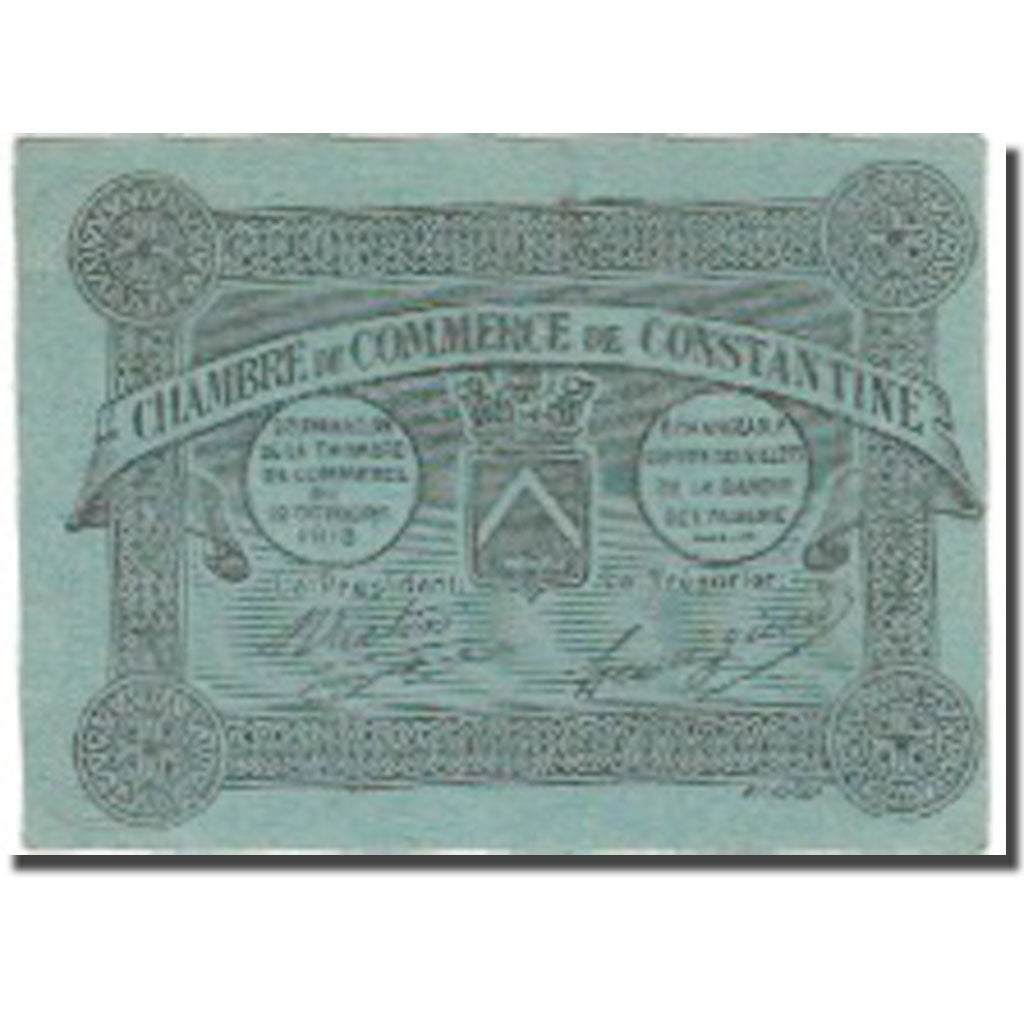 Banknot, Algieria, 5 Centimes, Chambre de Commerce, 1915, 1915-10-12, UNC(60-62)