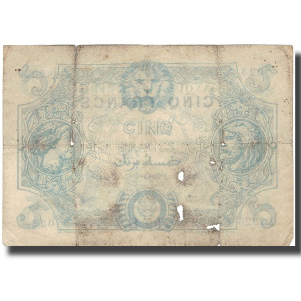 Banknote, Algeria, 5 Francs, 1920, 1920-01-31, KM:71b, VF(20-25)