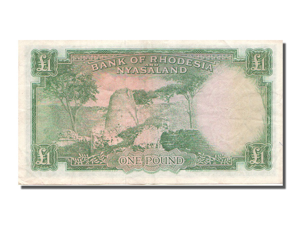 Rhodesia and Nyasaland, 1 Pound, 1960, KM #21a, 1960-03-25, EF(40-45),...
