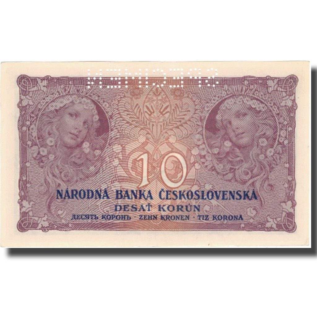 Banknote, Czechoslovakia, 10 Korun, 1927, 1927-01-02, Specimen, KM:20s