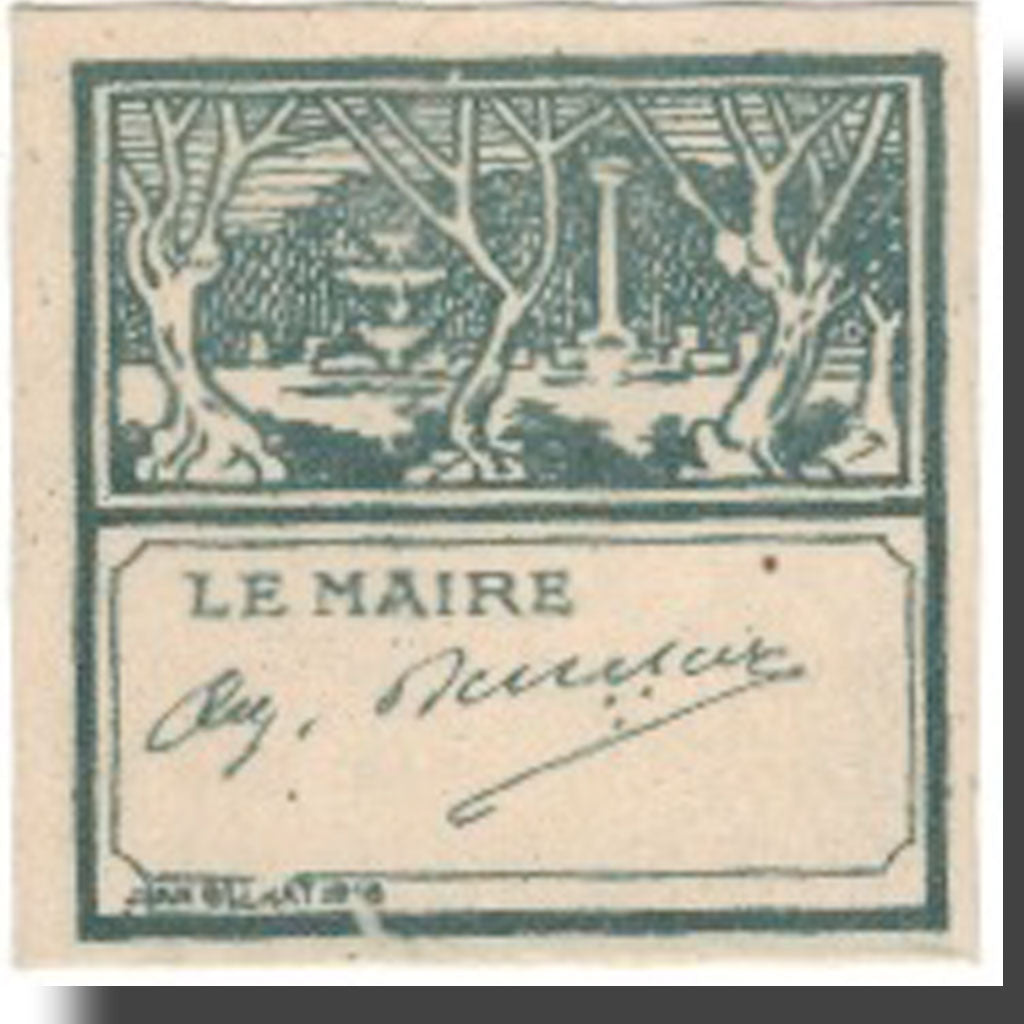 Biljet, Algerije, 10 Centimes, Chambre de Commerce, SPL