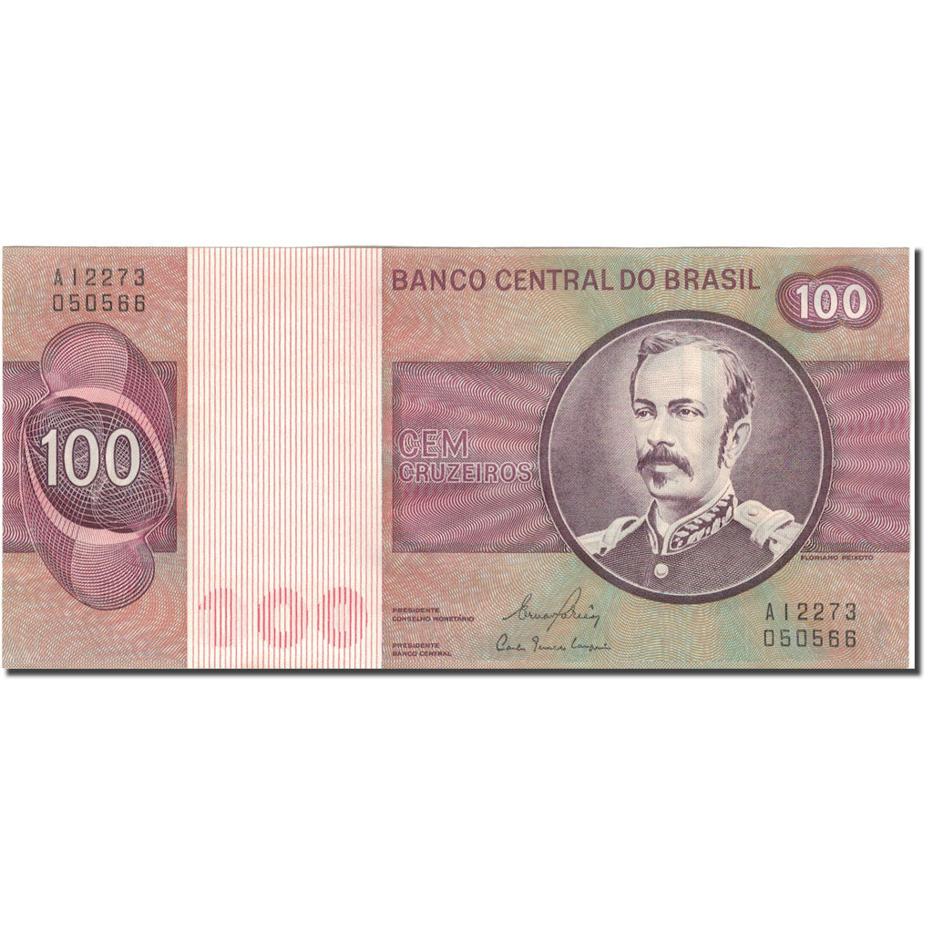Banknote, Brazil, 100 Cruzeiros, KM:195Ab, AU(55-58)