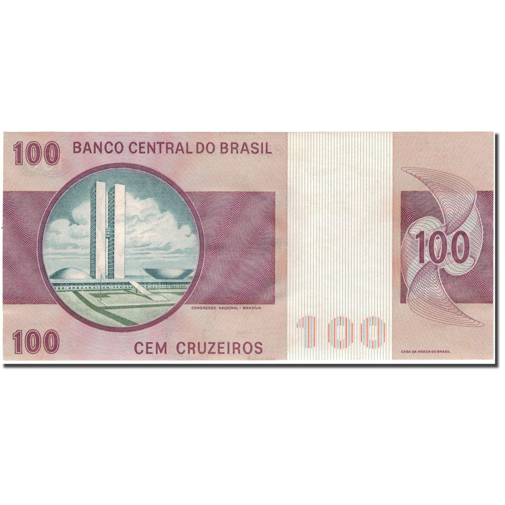 Banconote, Brasile, 100 Cruzeiros, KM:195Ab, SPL-
