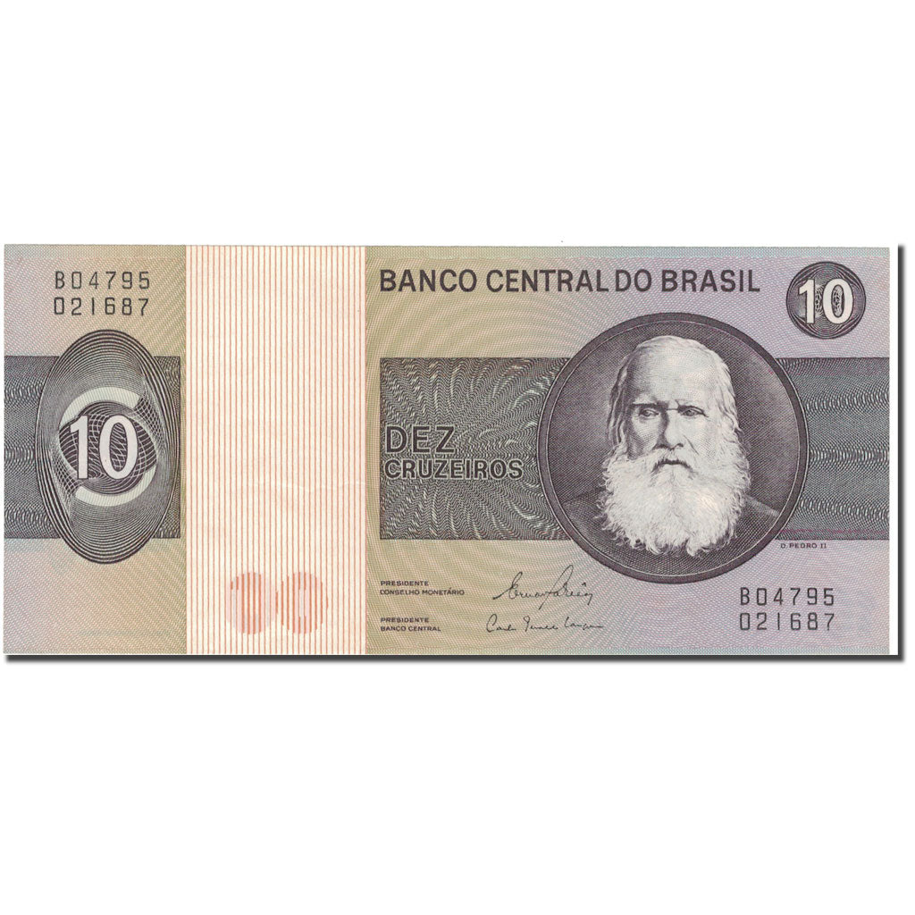 Nota, Brasil, 10 Cruzeiros, KM:193e, UNC(60-62)