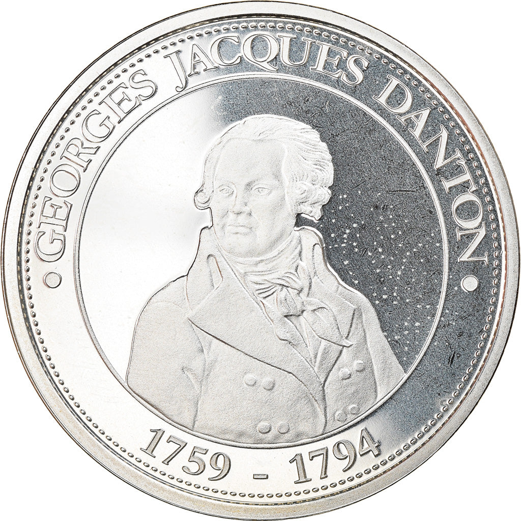 France, Medal, Révolution Française, Danton, History, MS(65-70), Silver