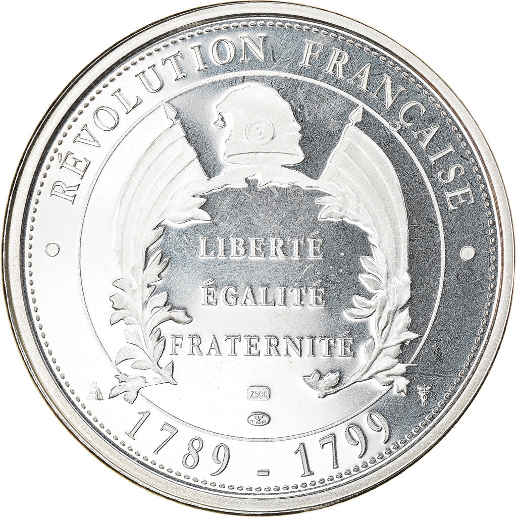 France, Medal, Révolution Française, Danton, History, MS(65-70), Silver