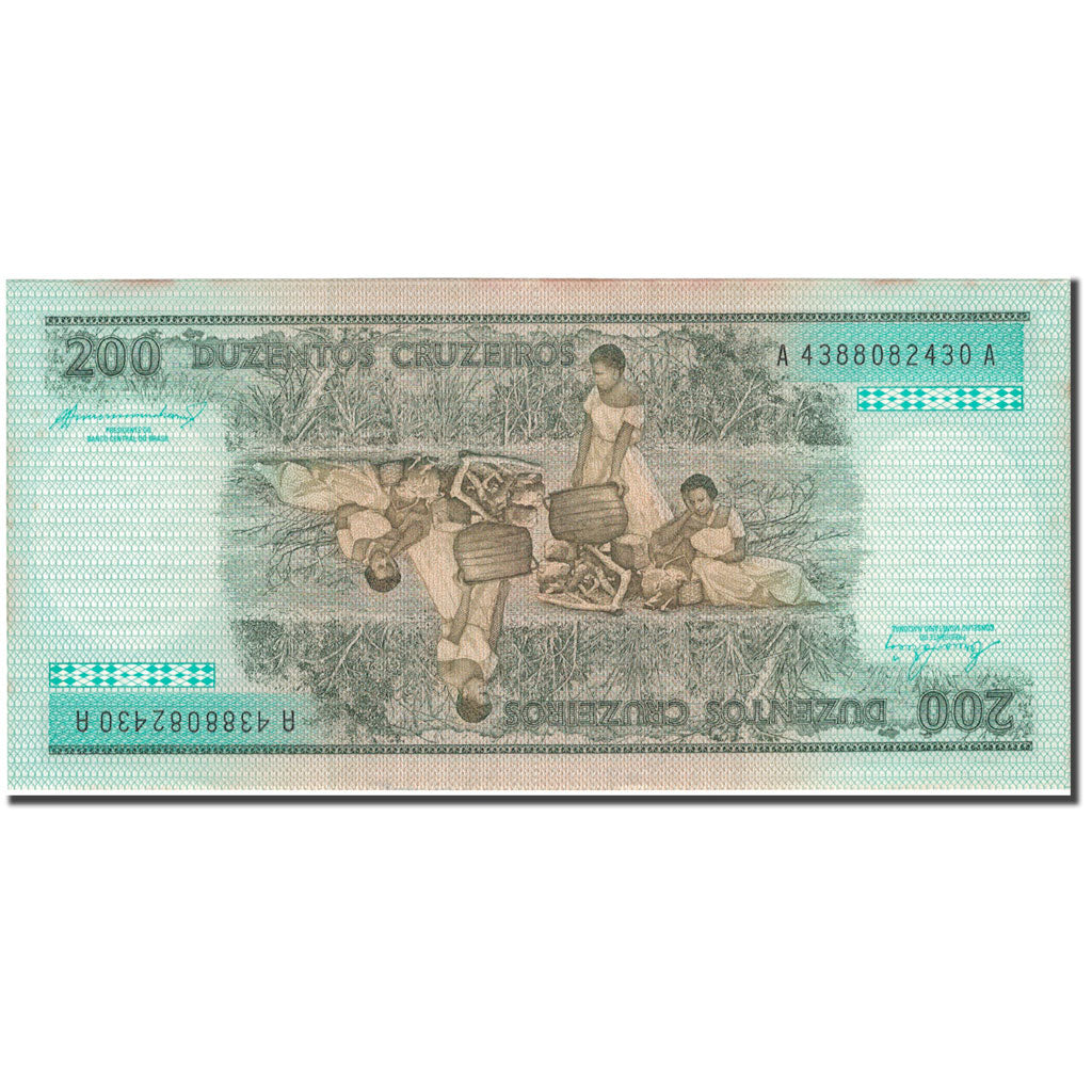 Nota, Brasil, 200 Cruzeiros, KM:199b, EF(40-45)