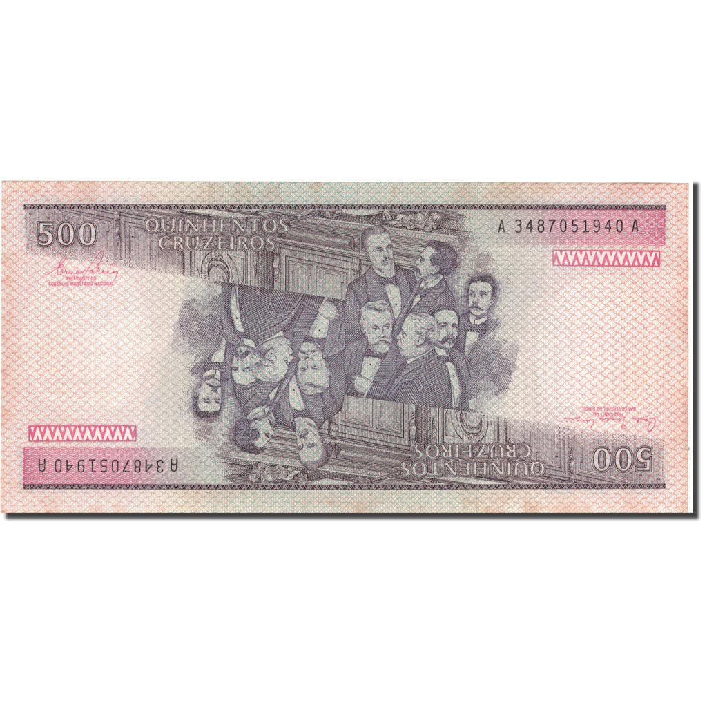 Nota, Brasil, 500 Cruzeiros, KM:200a, EF(40-45)