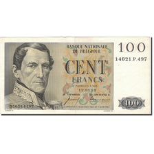 Banknot, Belgia, 100 Francs, 1959, 1959-03-12, KM:129c, EF(40-45)