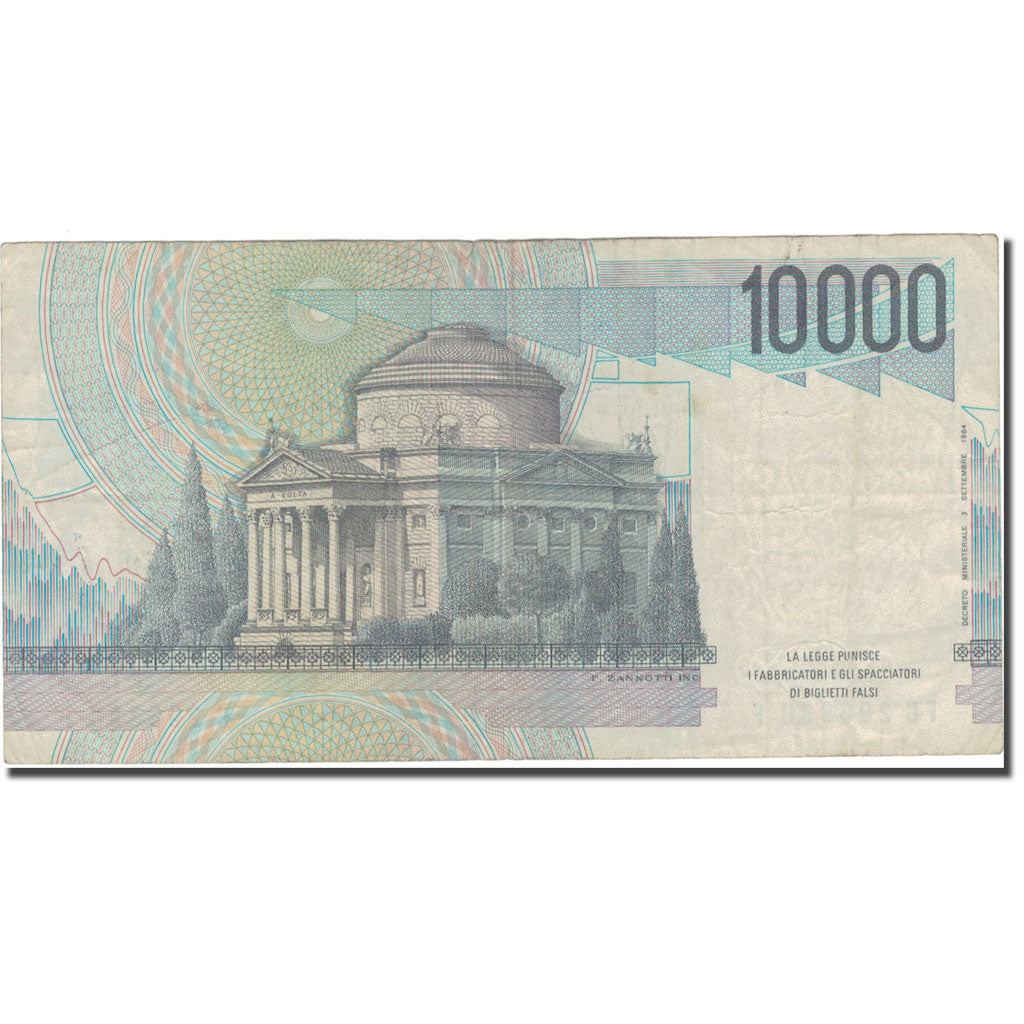 Banknote, Italy, 10,000 Lire, 1984, 1984-09-03, KM:112b, VF(20-25)