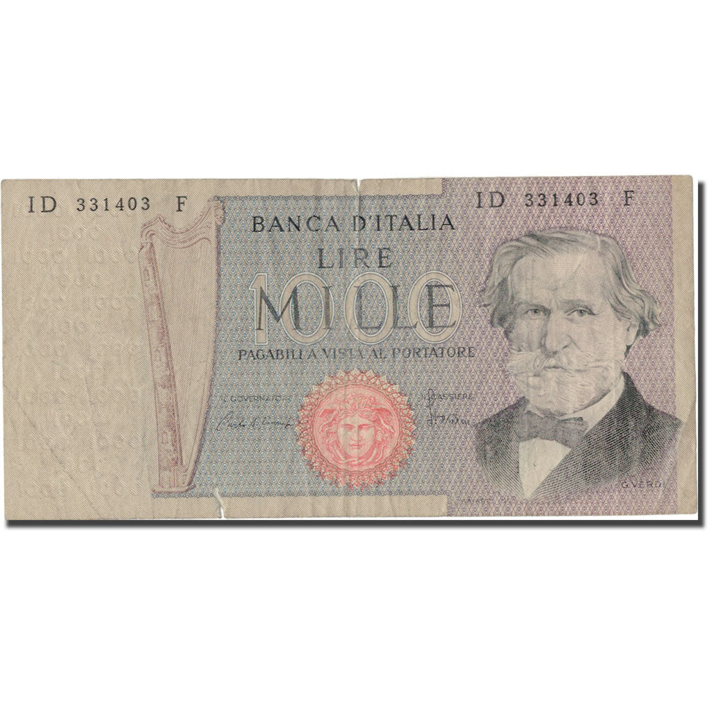 Banconote, Italia, 1000 Lire, 1980, 1980-02-20, KM:101g, B+