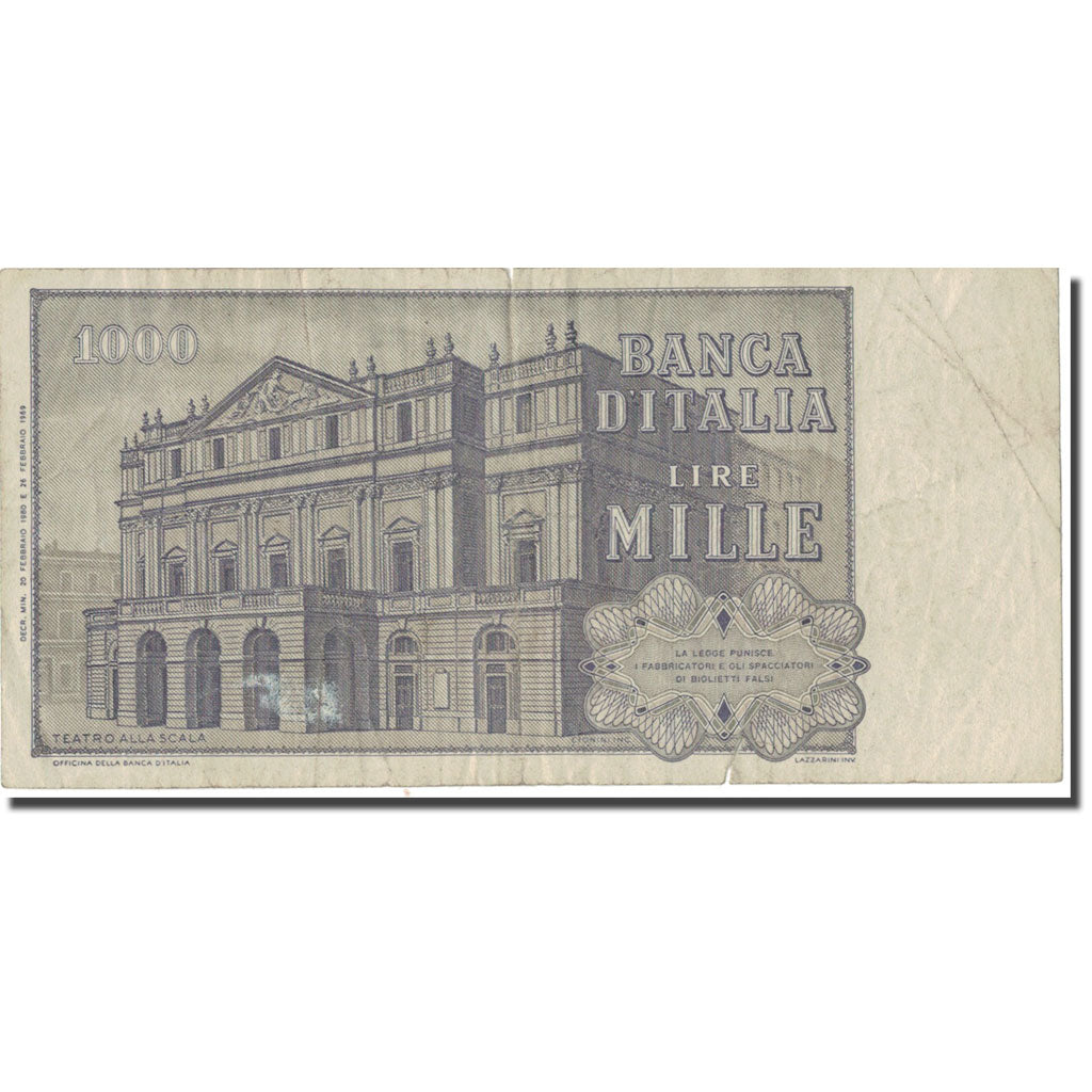 Banconote, Italia, 1000 Lire, 1980, 1980-02-20, KM:101g, B+