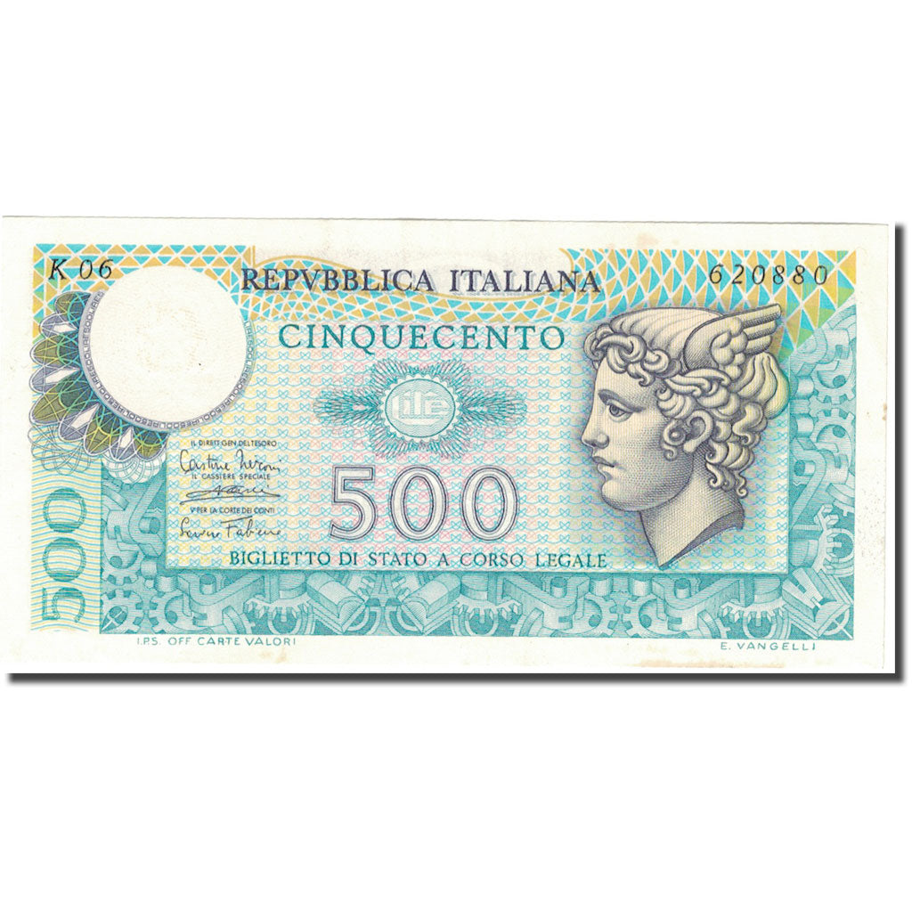 Banknote, Italy, 500 Lire, 1976, 1976-12-20, KM:94, AU(50-53)