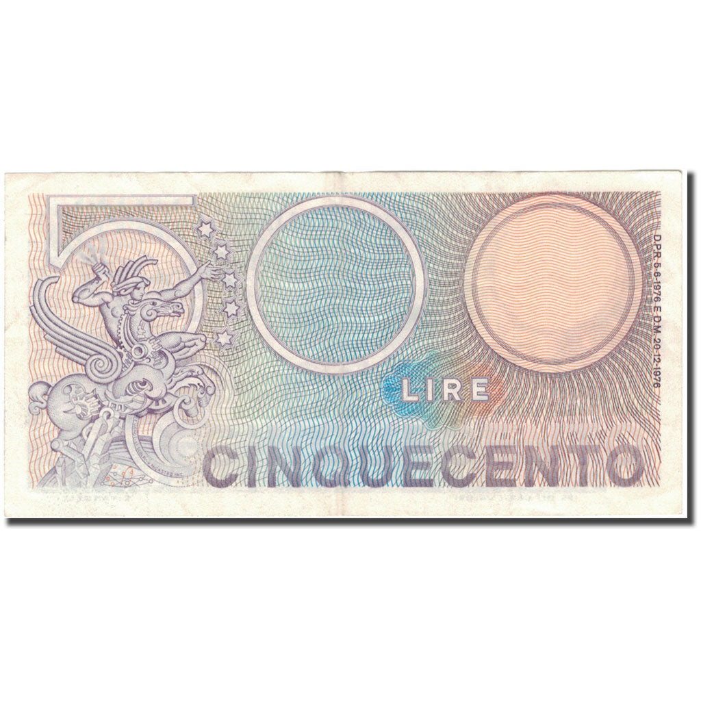 Banknote, Italy, 500 Lire, 1976, 1976-12-20, KM:94, AU(50-53)