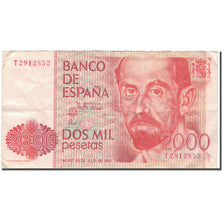 Banconote, Spagna, 2000 Pesetas, 1980, 1980-07-22, KM:159, MB+