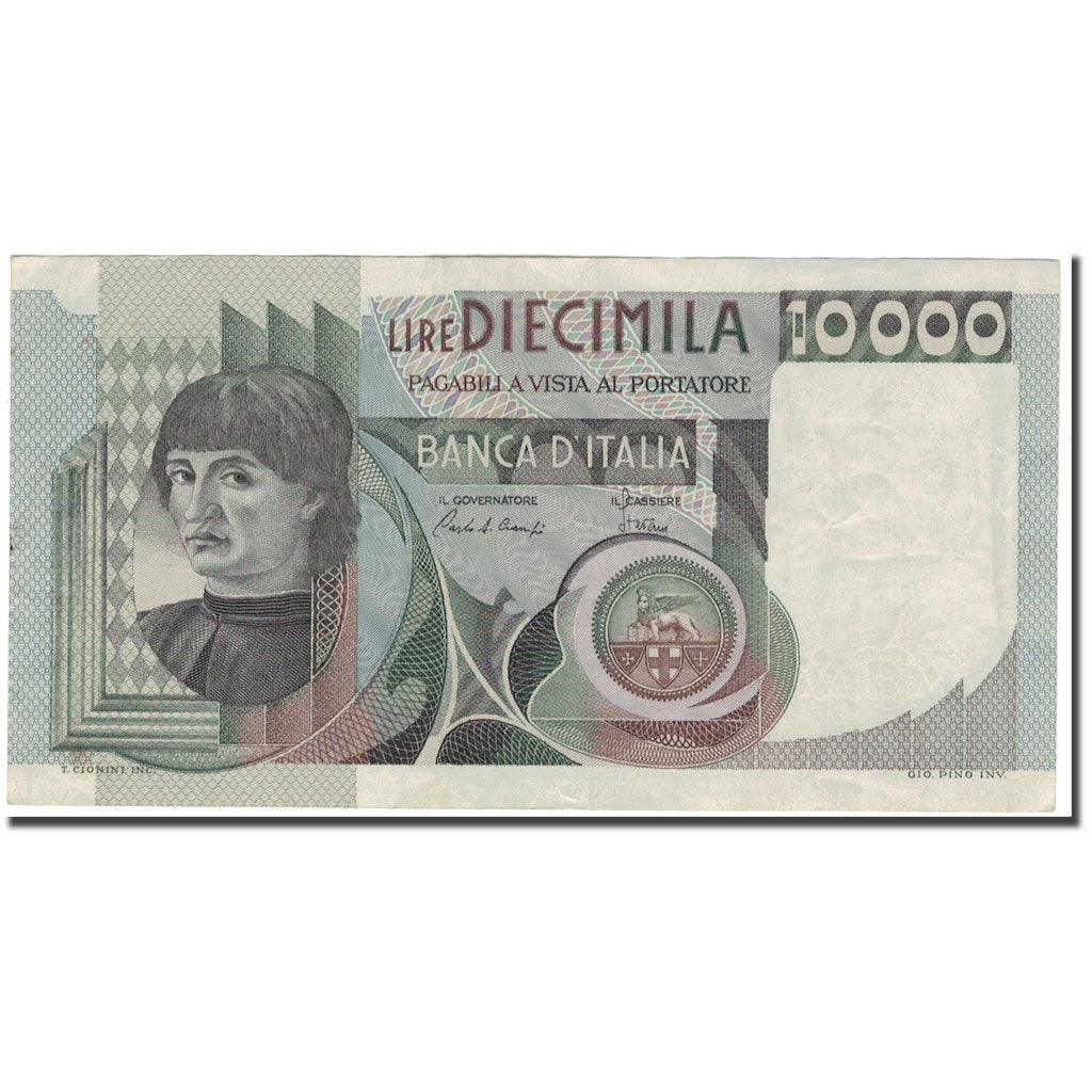 Banknote, Italy, 10,000 Lire, 1982, 1982-11-03, KM:106b, AU(50-53)