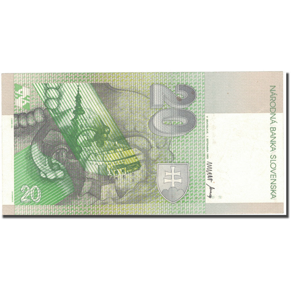 Banknote, Slovakia, 20 Korun, 1993, KM:20a, UNC(64)