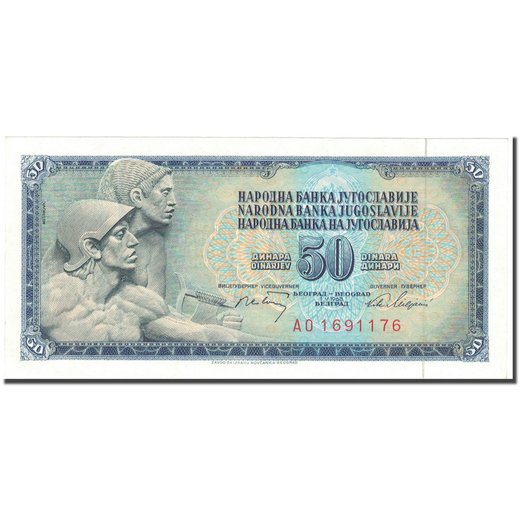 Billet, Yougoslavie, 50 Dinara, 1968-05-01, KM:83b, NEUF