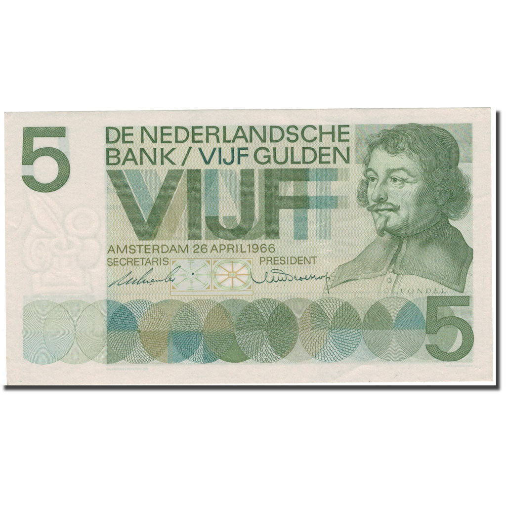 Banknote, Netherlands, 5 Gulden, 1966-04-26, KM:90a, UNC(63)