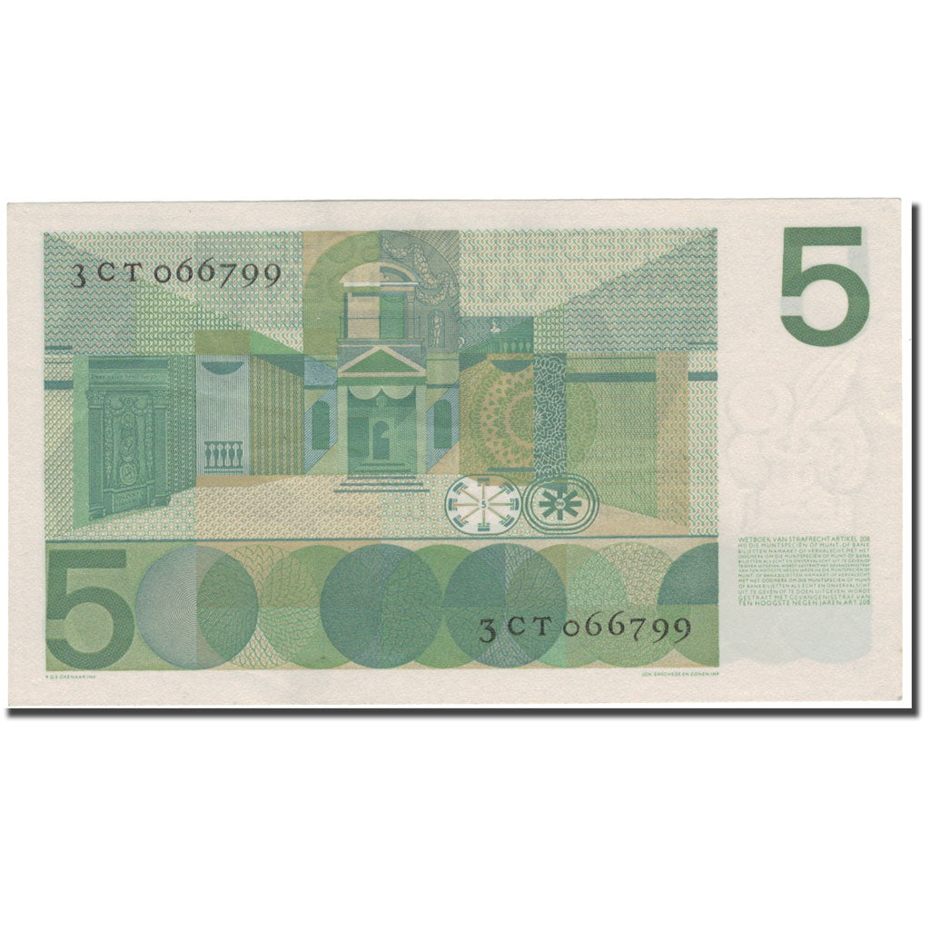 Banknote, Netherlands, 5 Gulden, 1966-04-26, KM:90a, UNC(63)