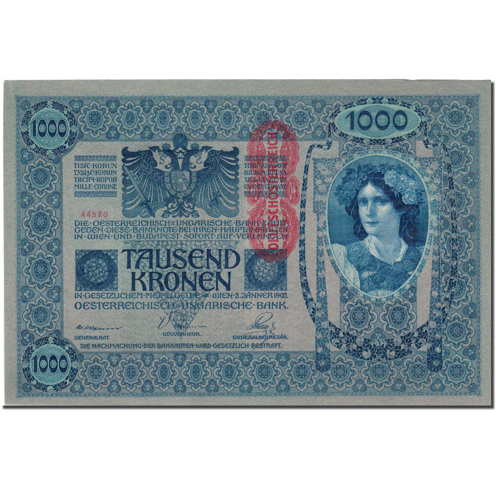 Banknote, Austria, 1000 Kronen, 1902, 1902-01-02, KM:59, AU(50-53)