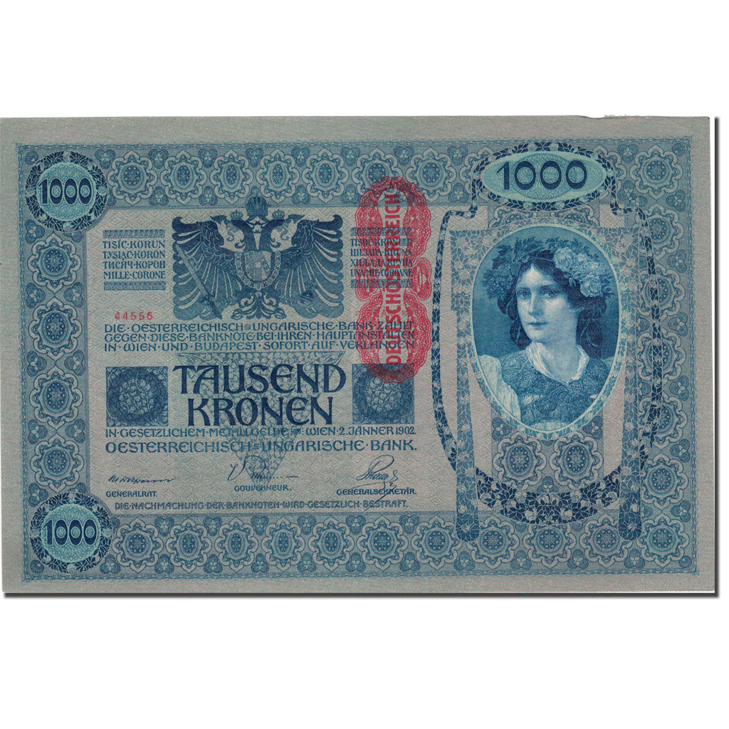 Billet, Autriche, 1000 Kronen, 1902, 1902-01-02, KM:59, TTB+