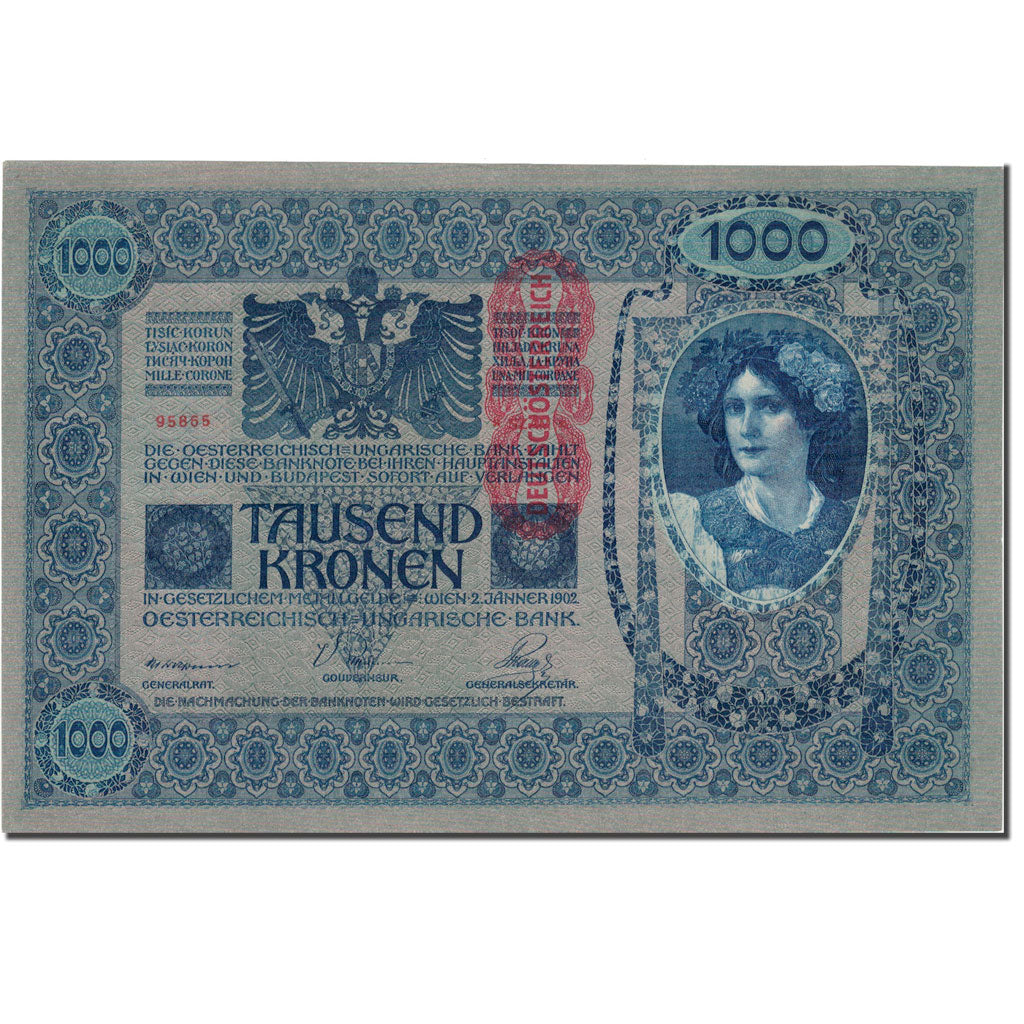 Banknote, Austria, 1000 Kronen, 1902, 1902-01-02, KM:59, AU(50-53)